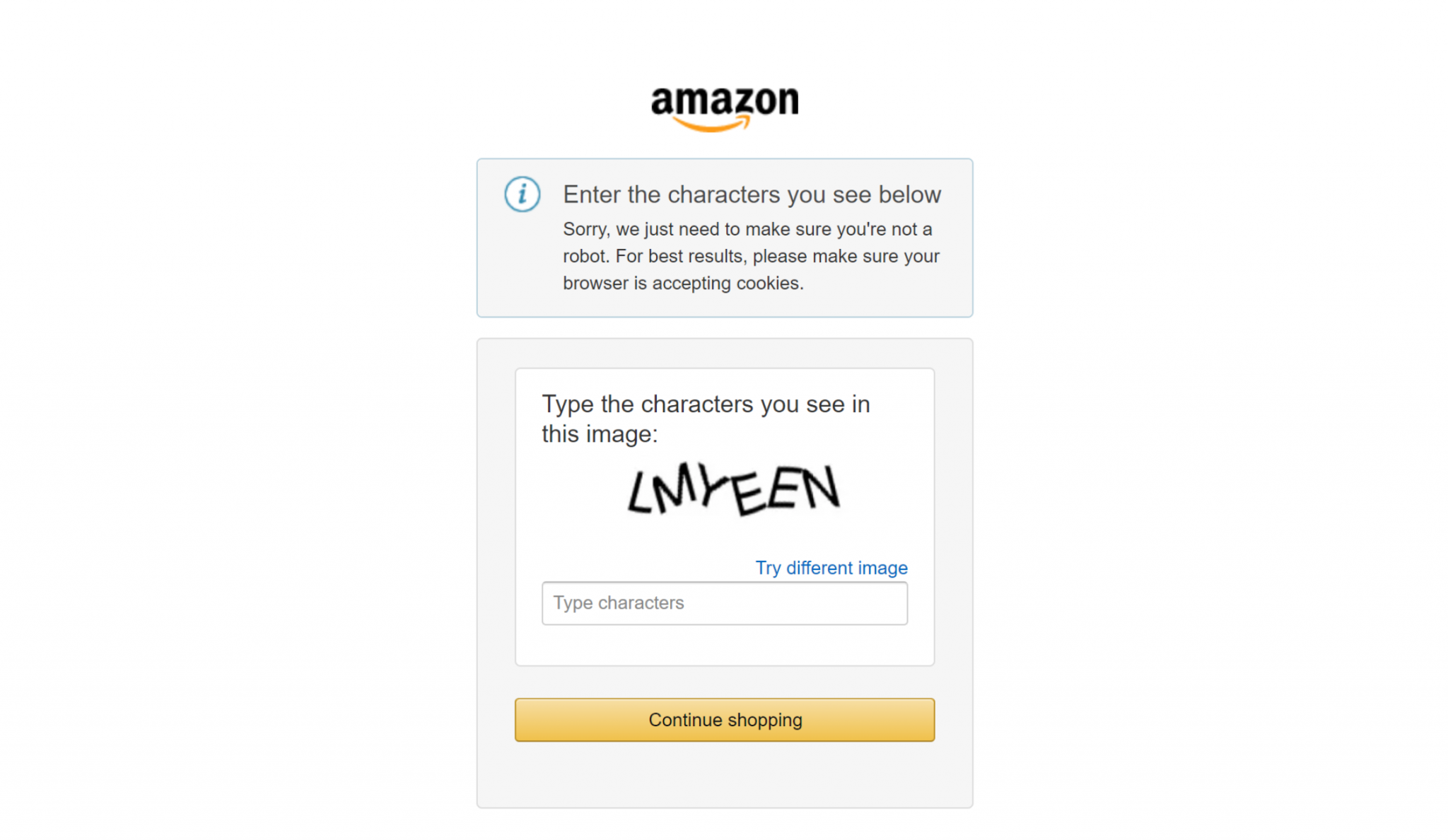 Amazon CAPTCHA, которая может остановить ваши простые скрипты