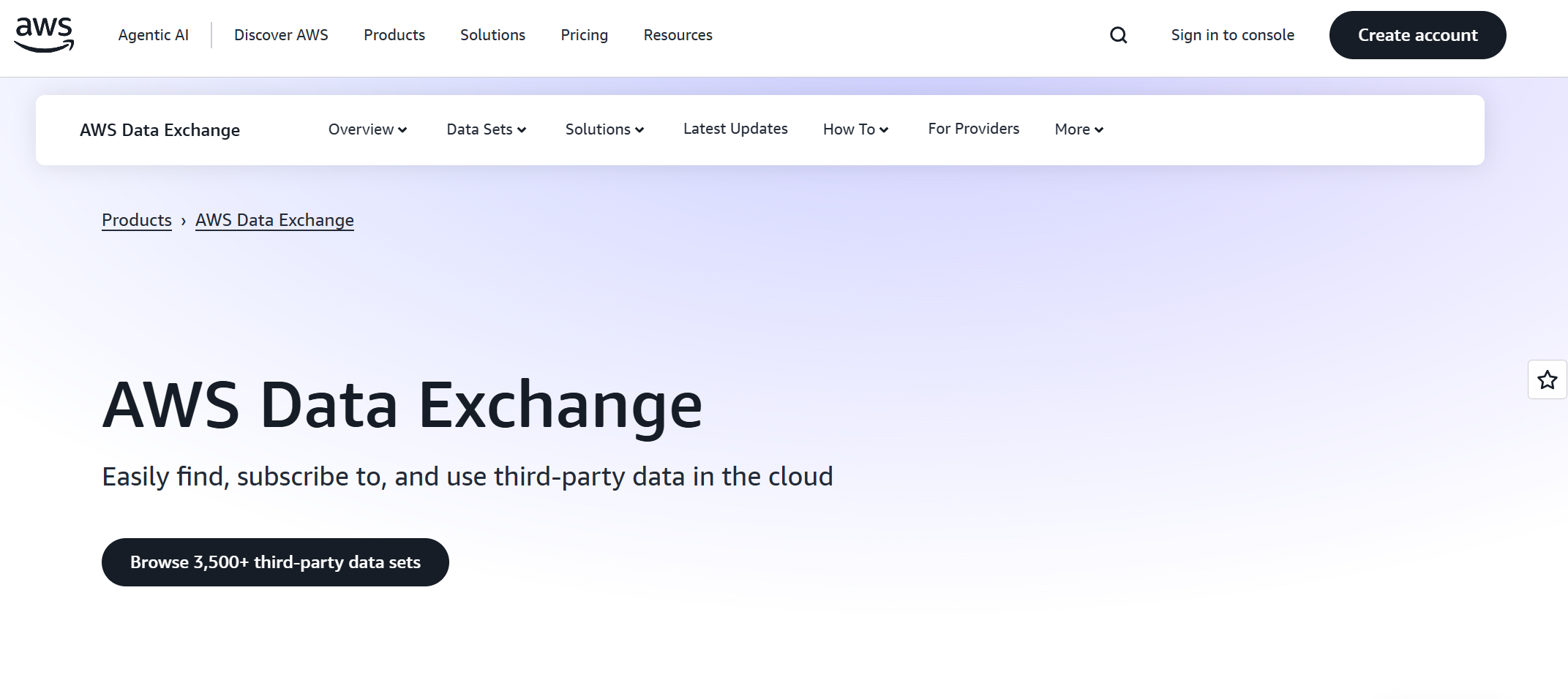 Обмен данными AWS