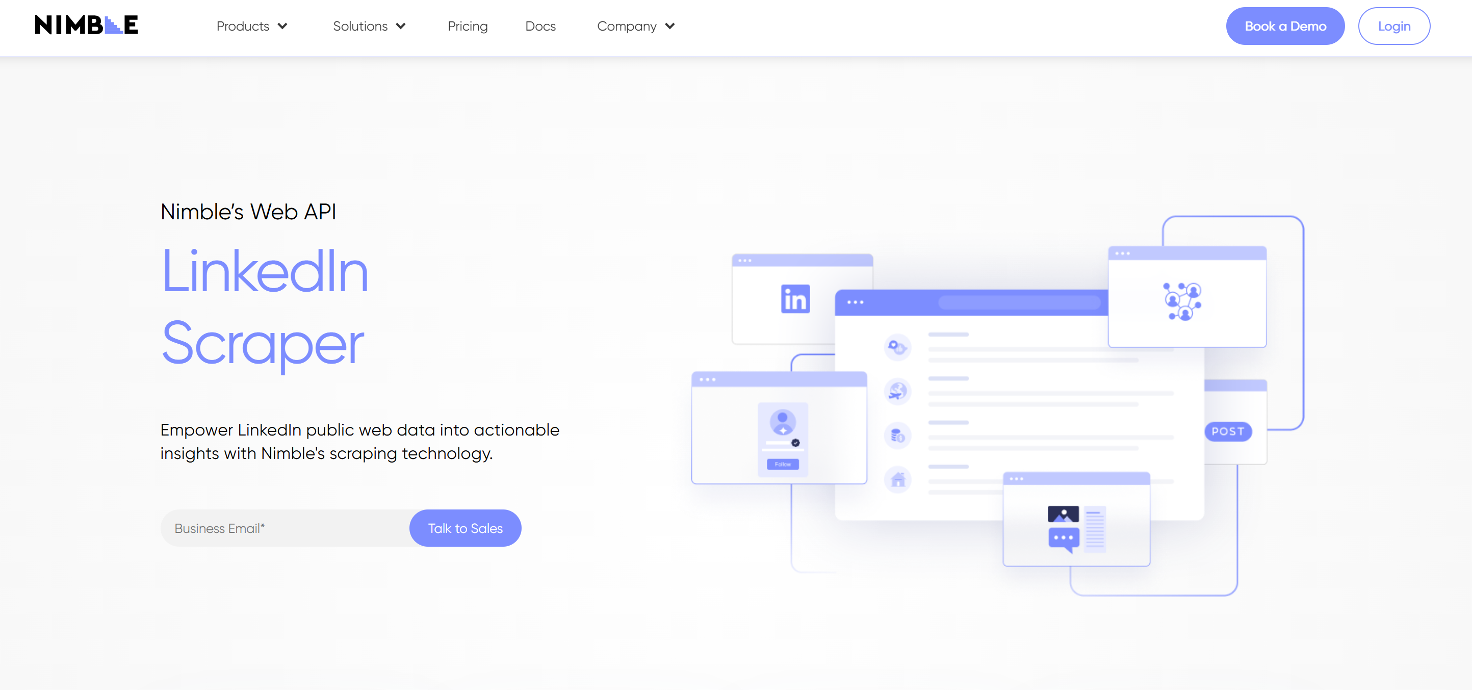 Скребок LinkedIn от Nimble