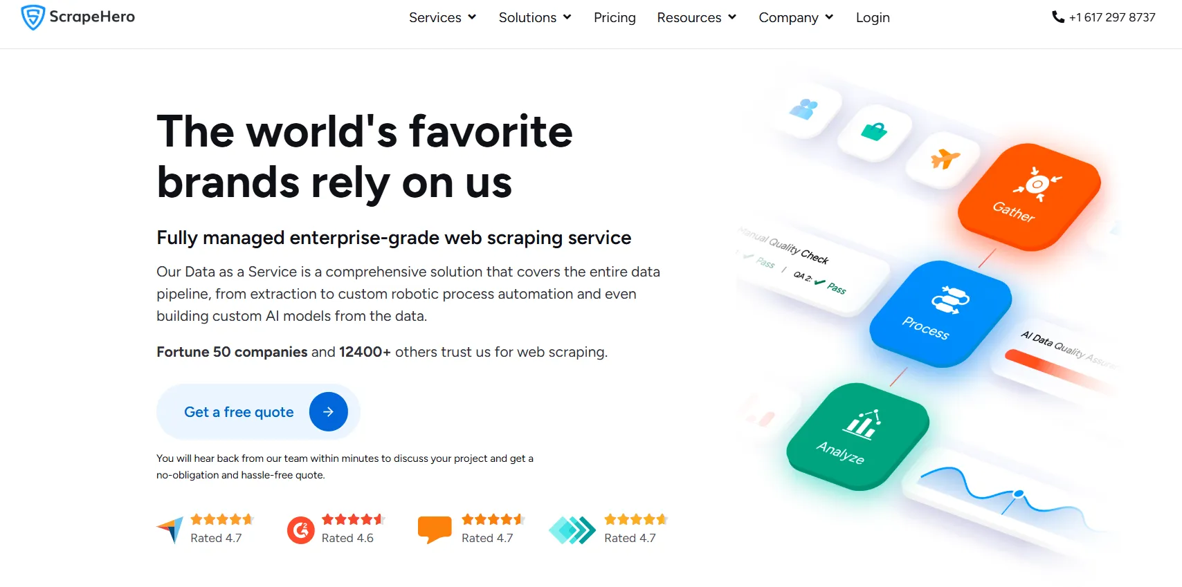 Главная страница ScrapeHero