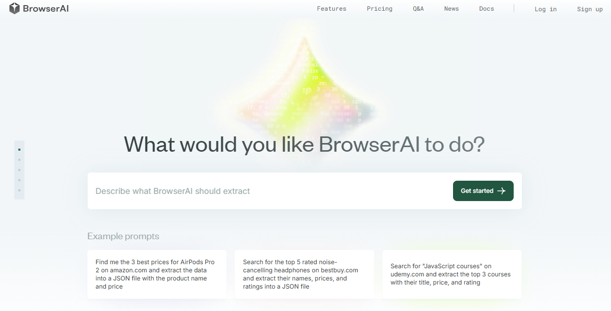 Веб-сайт BrowserAI